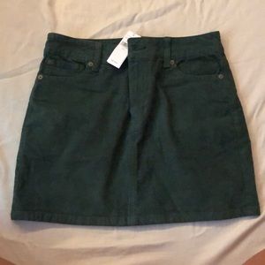 Green Corduroy skirt brand new with tags